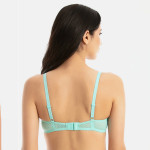 Blue Solid Non-Wired Lightly Padded T-shirt Bra