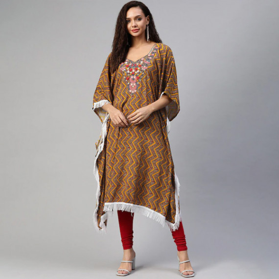 http://126822.m1110.group/products/women-orange-brown-geometric-printed-thread-work-pure-cotton-kaftan-kurta