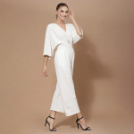 Women White Basic Jumpsuit