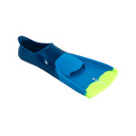 Blue Solid Silicone Swim Fin